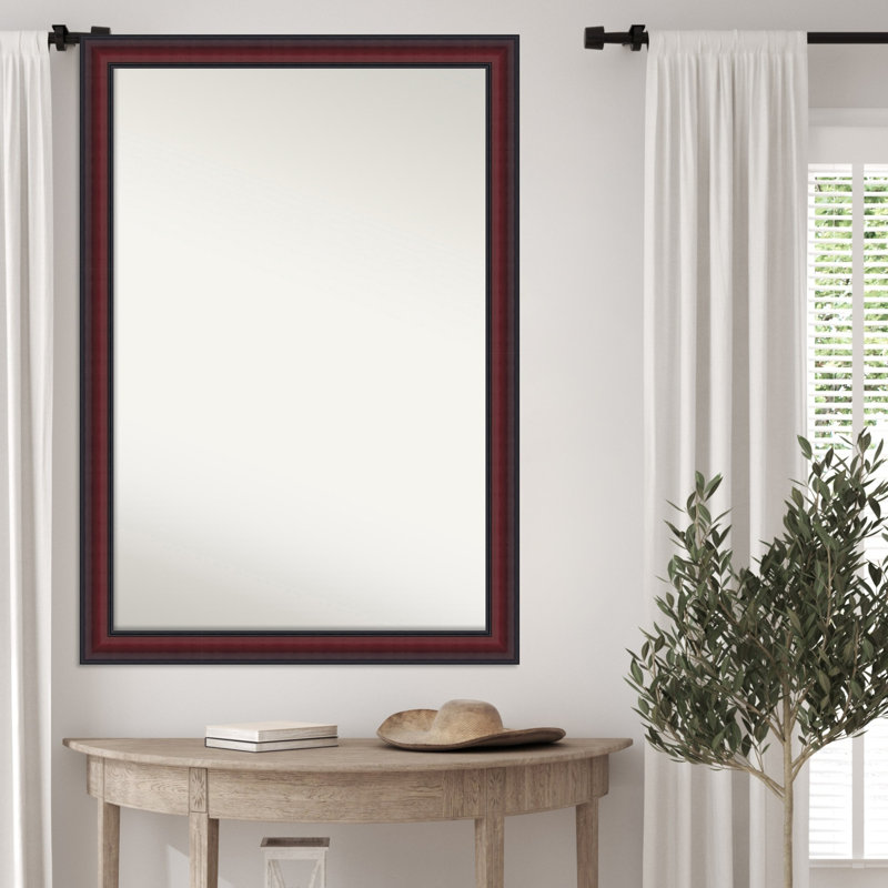 Miroir mural Dalat, 27,75 po x 39,75 po, Cerisier