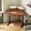 Bureau d'ordinateur de coin à hauteur ajustable avec tiroir