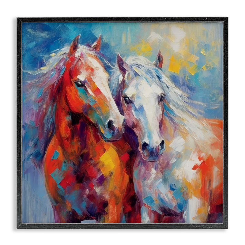 Abstrait abstrait brossé, art de la giclée par Irena Orlov, H 12 po x l 12 po, Giclée encadrée noir minuit