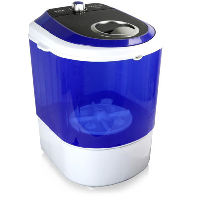 Pyle 0.67 Cubic Feet cu. ft. High Efficiency Portable Washer in Blue/Black with Child Safety Lock White