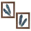 « gold plumes iii & iv indigo crop », ensemble de 2 reproductions de peintures à l’acrylique-32258163-32410486