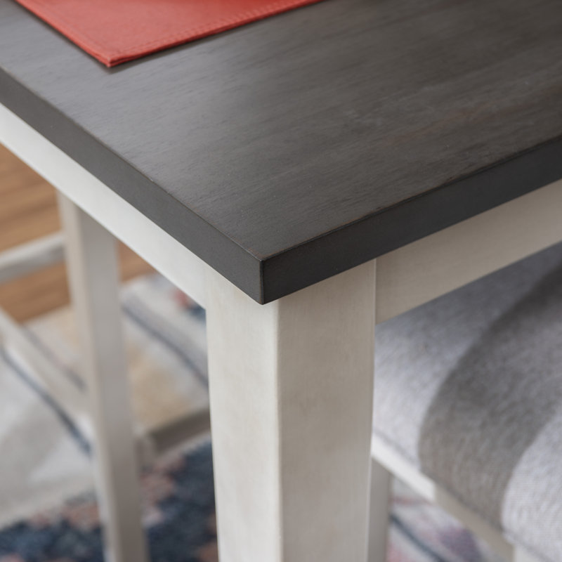 Nahumveer Solid Wood Counter Height Dining Table