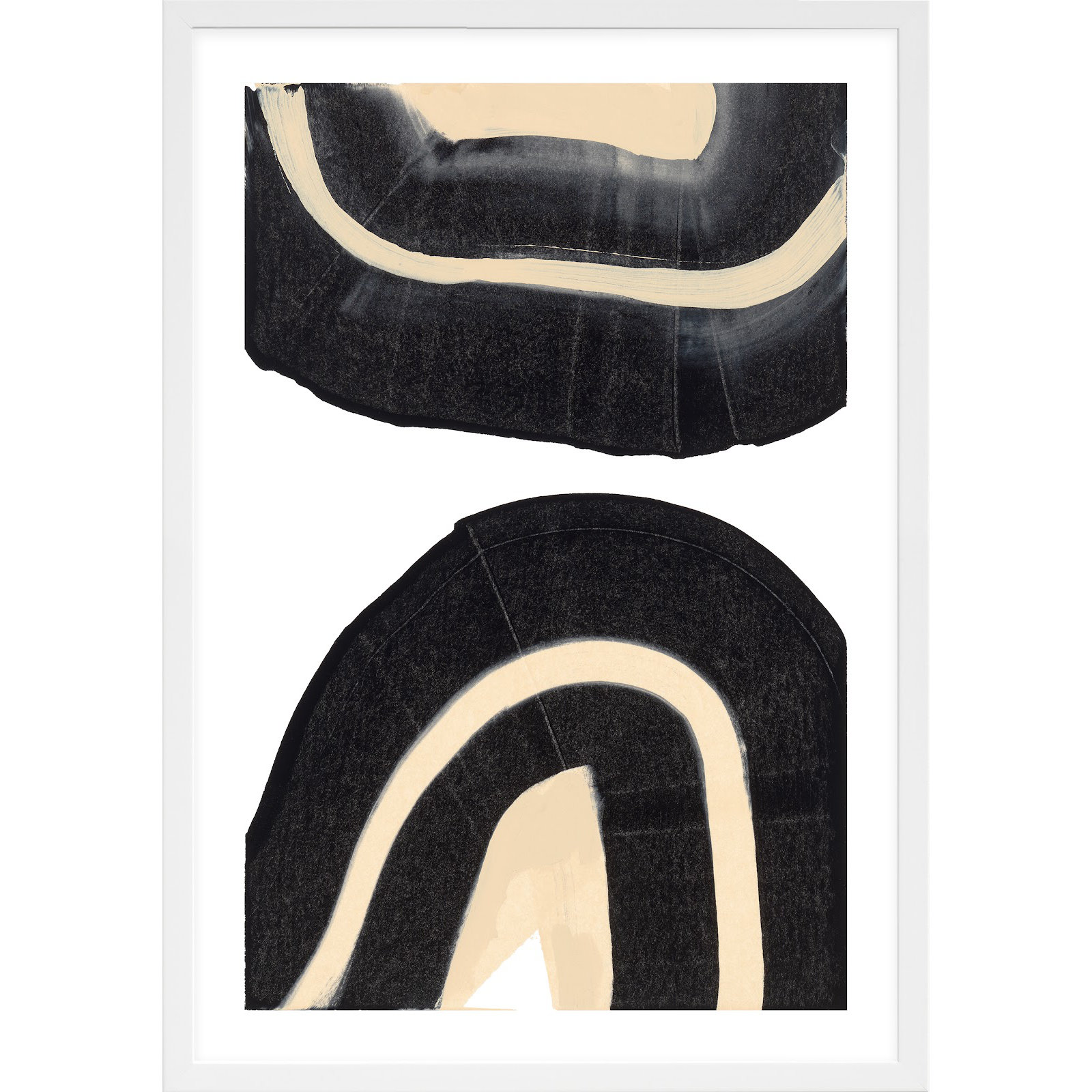 Passages 3 by Andrea Stokes, White Framed, 21" W x 30" H