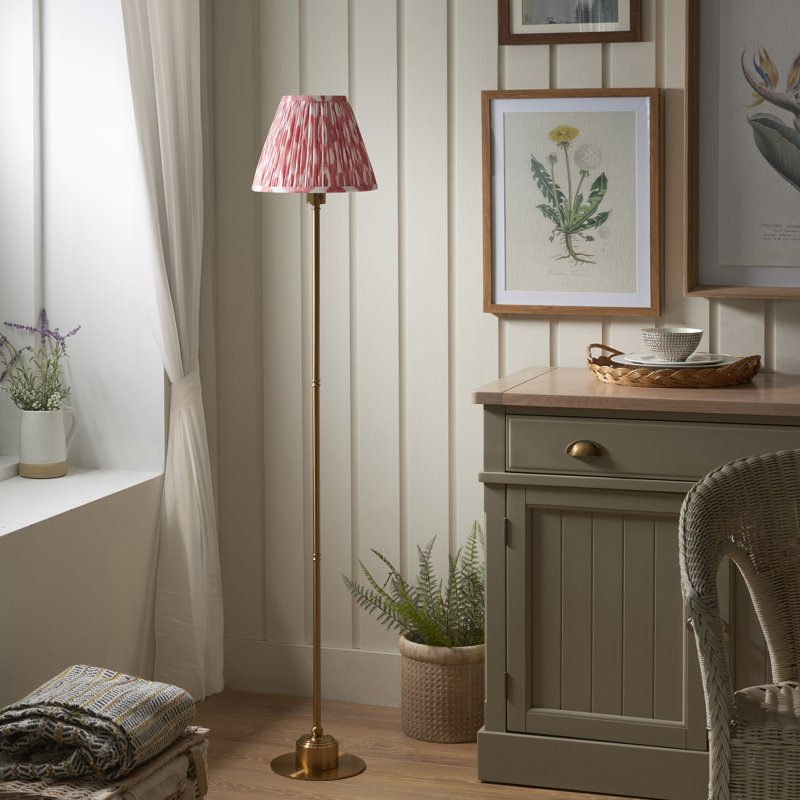 Burley Rechargeable and Ikat 25cm marlin shade Floor Light, Pink