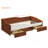 Upholstered Daybed Frame with Storage Drawers