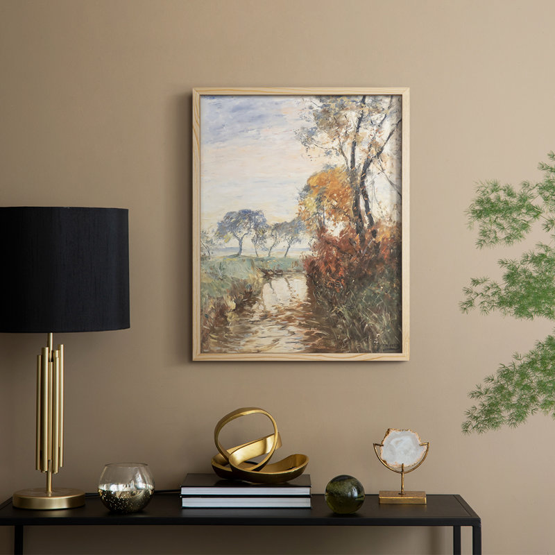 Vintage Landscape CX Framed Print - Solid Wood, 30" H x 24" W