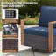 Ensemble de 2 chaises d'extérieur pivotantes avec coussins-237991579-237991580