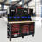 Heavy-duty Steel Tool Cart Mobile Convenience For Workshop Enthusiasts