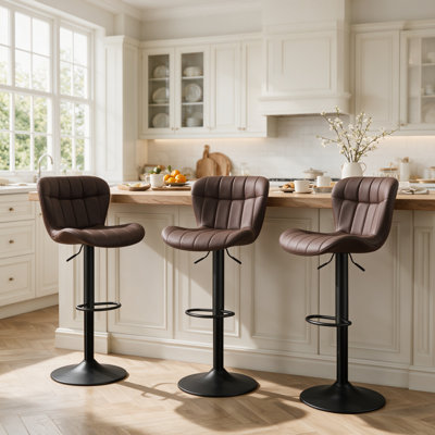 Tabouret de bar pivotant et réglable