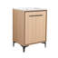 Base de meuble-lavabo 24 po avec lavabo, armoire de rangement spacieuse, fabrication en bois d'ingénierie durable