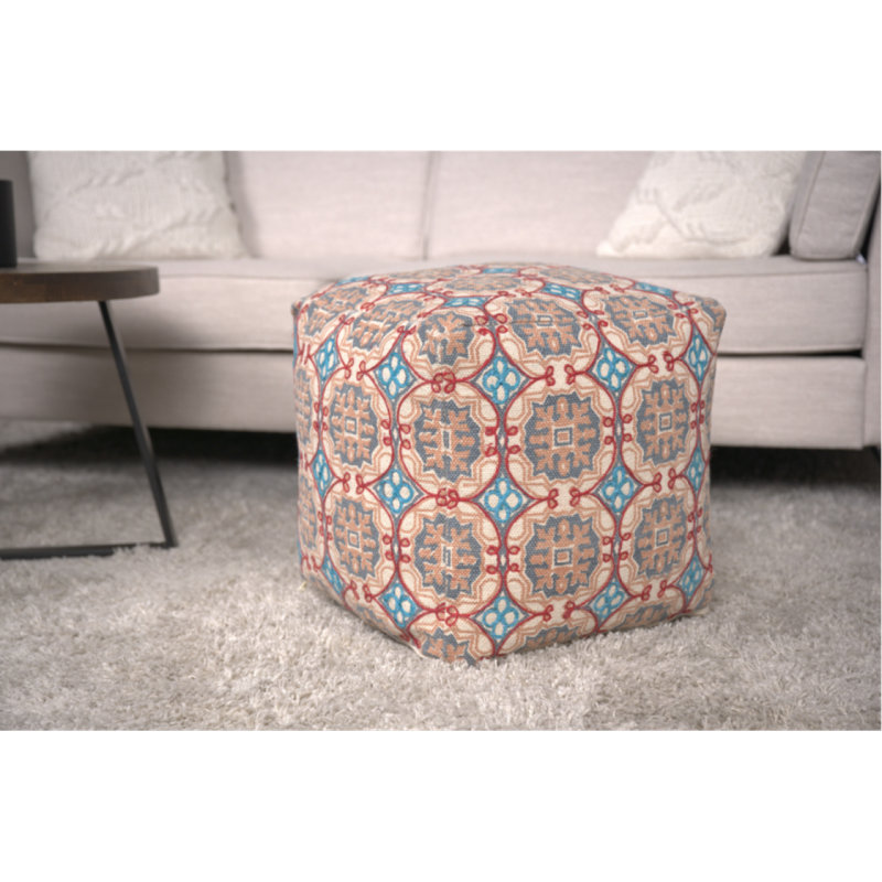 Pouf en tissu Amelia