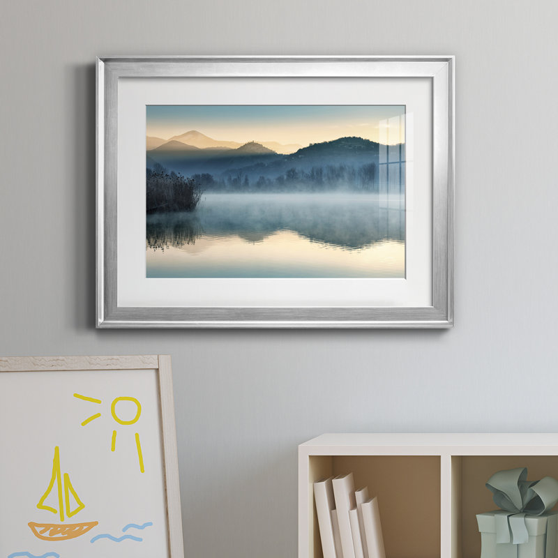 Quiet Morning - reproduction de photo sur papier encadrée, Argent, H 18,5 po x l 24,5 po x P 1,5 po