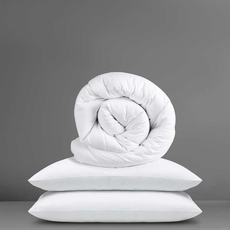 Slumberdown Control 4.5 Tog Summer Duvet with 2 Pillows, Single