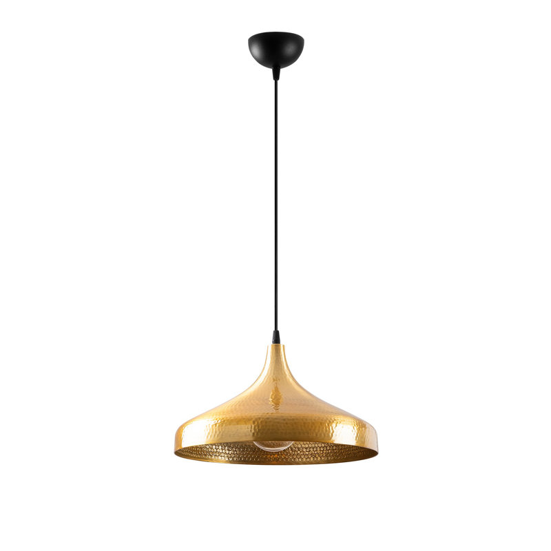 Lustre moderne doré et noir, hauteur réglable 46,5 po x 14,2 po | Corps en fer durable, culot E27 de 40 W maximum | Conception scandinave élégante, parfaite pour la salle à manger et les espaces de vie, homologuée IP20 pour une utilisation à l'intérieur