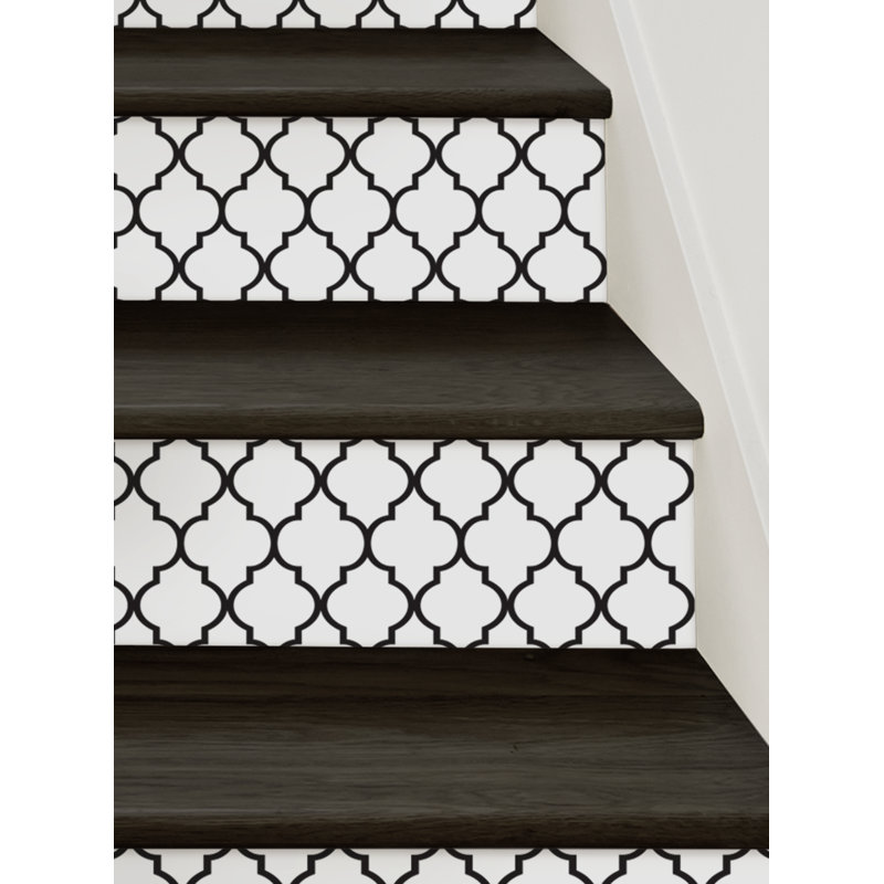 Autocollants muraux pour marches d'escalier, L 7 po x L 48 po