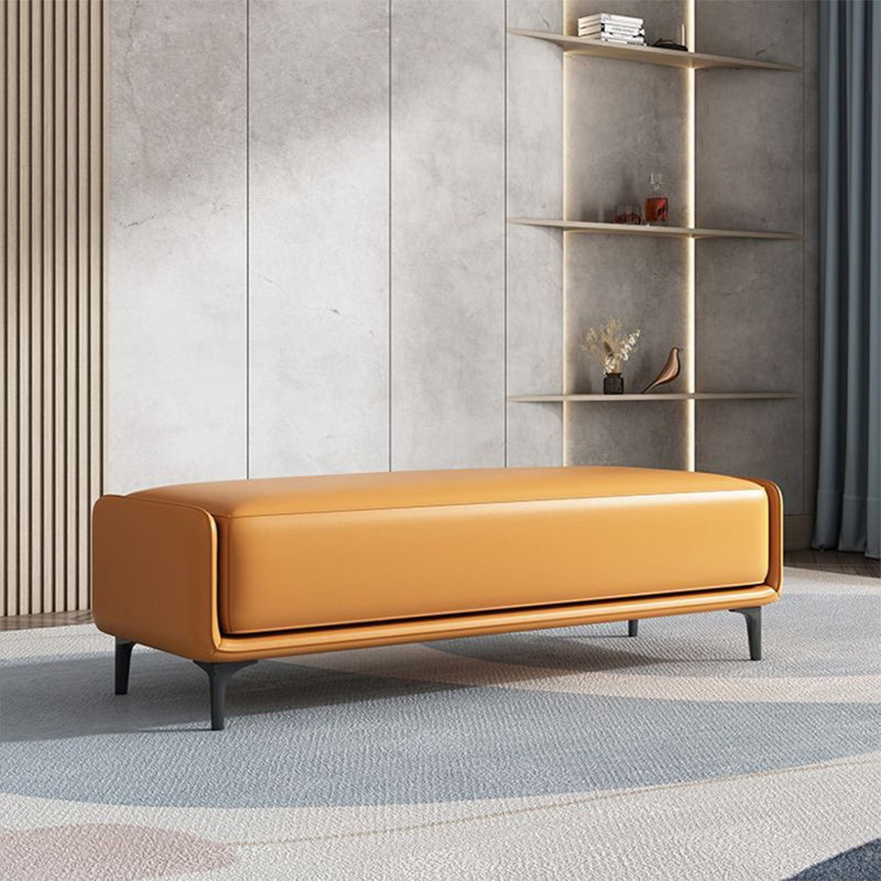 Banc rembourré orange, Orange