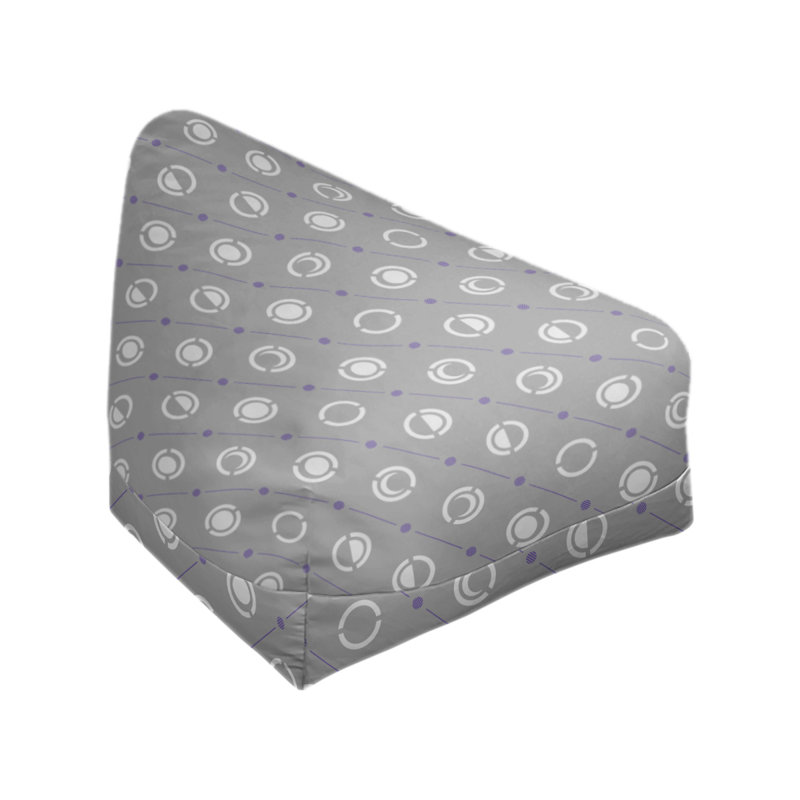 Housse de sac de pois, Décoration mauve / blanc, H 38 po x l 42 po x P 29 po, Bourre en polyester