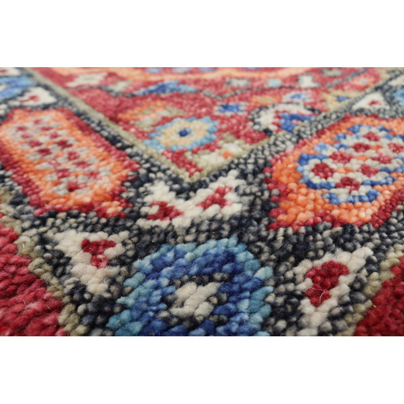 One-of-a-Kind Runner 2'7" X 15'10" New Age Runner Area Rug Red