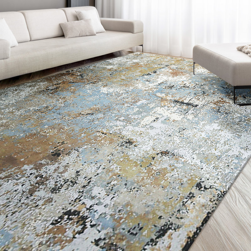 Abstract Area Rug, Rectangle 2' x 6'