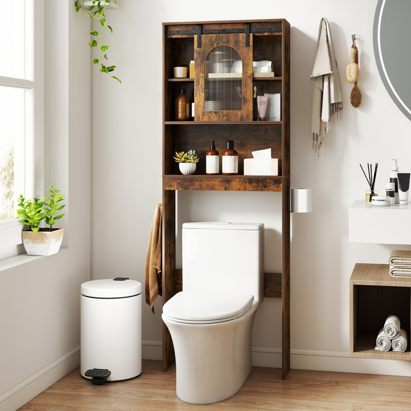 Freestanding Over The Toilet Storage, Brown