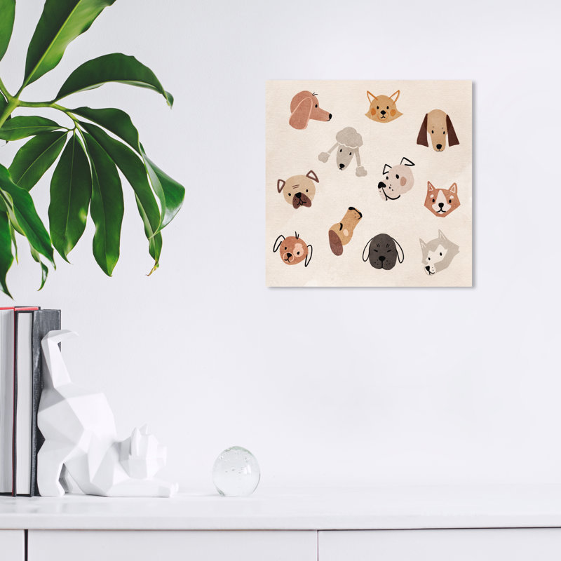 «Dog Park on Canvas» par Wynwood Studio, reproduction, H 12 po x l 12 po x P 0,8 po