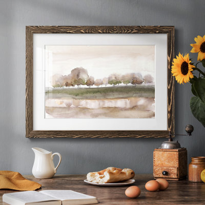 «Soft Welcome Spring», reproduction encadrée rustique avec tableau mat