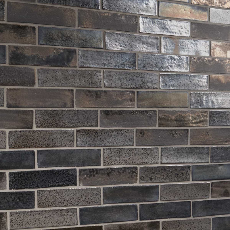 Emery 2x8 Handmade Crackled Matte Terracotta Subway Tile