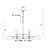 Brixham 8 - Light Dimmable Sputnik Modern Linear Chandelier