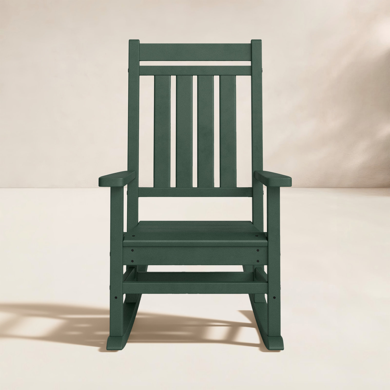 POLYWOOD® Estate Patio Rocking Chair, Green