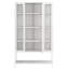 Vitrine haute en fer avec porte en verre