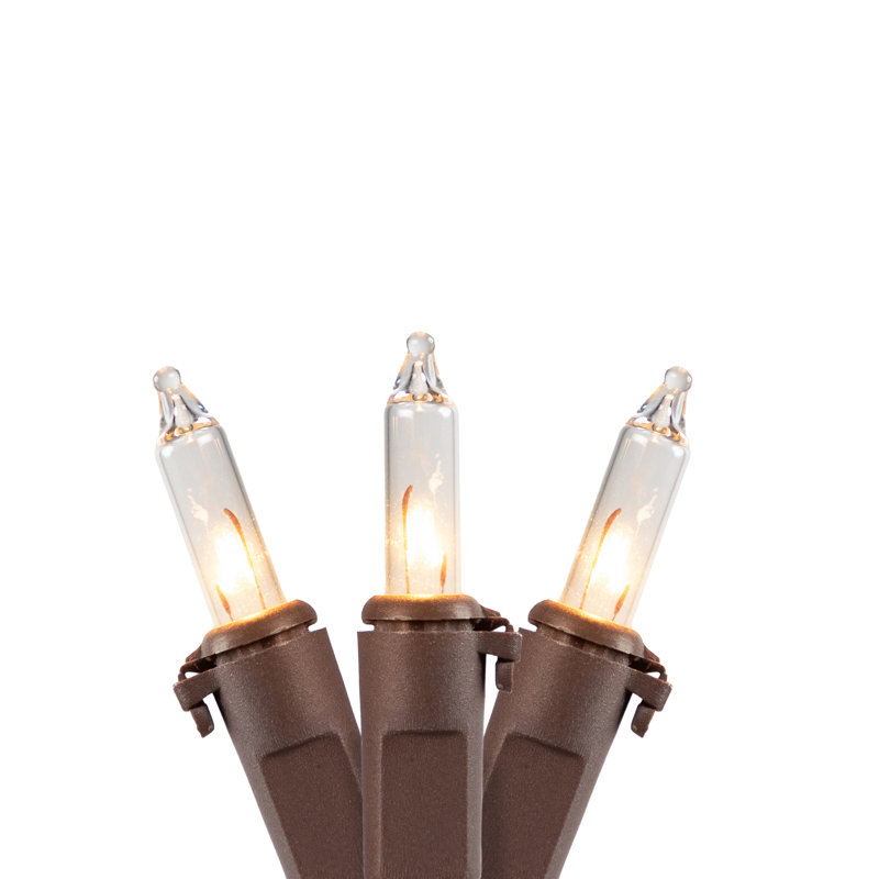 Mini Christmas String Light Set, Clear/Brown, 300, 552"