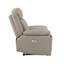 Fauteuil inclinable électrique en cuir fleur supérieur moderne et contemporain de 40 po Hornbeck avec contrôle de puissance à une touche, charge USB et siège à ressorts ensachés-49469791