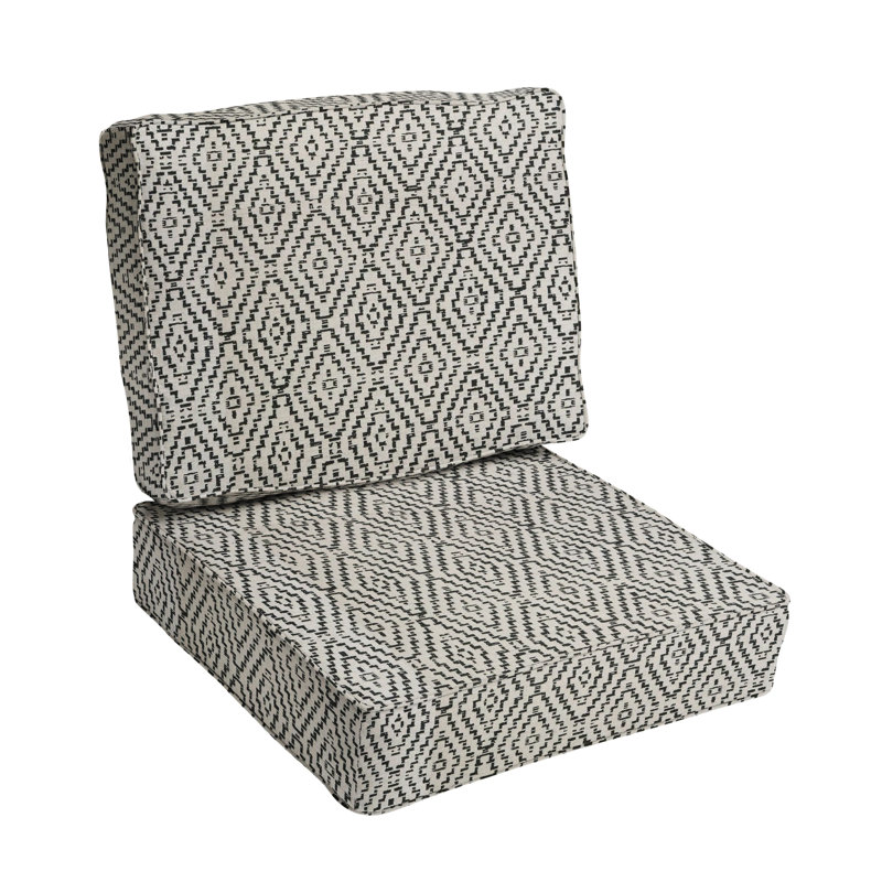 Outdoor 5'' Lounge Chair Seat / Back Cushion, 23.5" W x 23" D