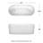 Ursula 67'' x 28'' Soaking Acrylic Bathtub-40171301