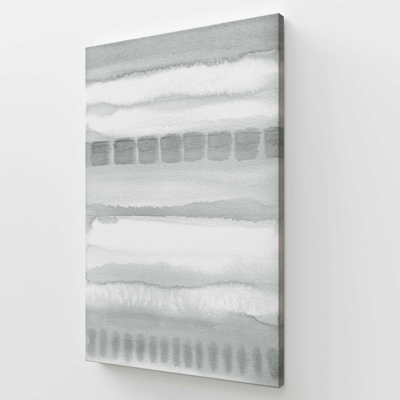Impression sur toile Soft Gradient Stripes II, Toile tendue, H 54 po x l 36 po x P 1,25 po