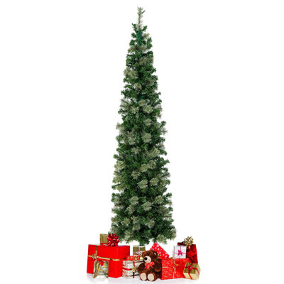 Arbre de Noël pin vert 7 pi avec 150 mini lumières incandescentes