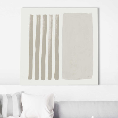 «Gray Vertical Space Abstract (Square)» par Patricia Pinto, reproduction