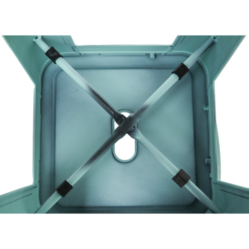 Devan Counter Stool with Metal Frame, Counter Stool (24" Seat Height), Blue