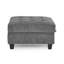 Canapé modulaire en forme de U, combinaison de bricolage, comprend quatre chaises simples et deux coins, chenille grise