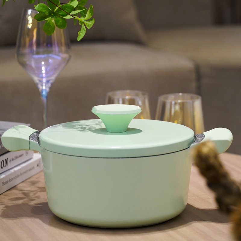 Randy Standard Pot with Lid, Green