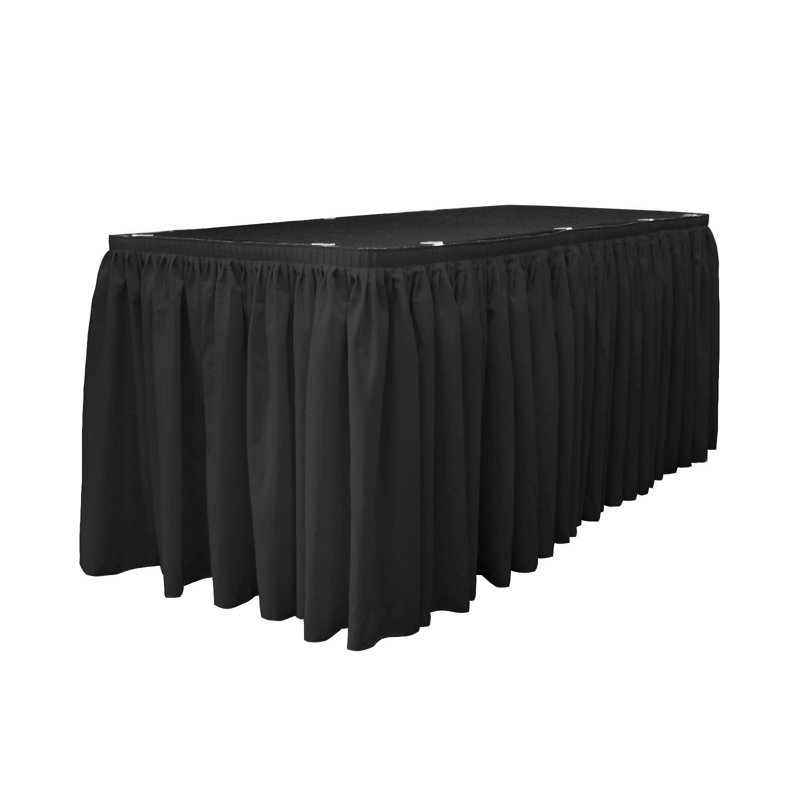 Jupe de table, Noir, L 252 po x l 29 po