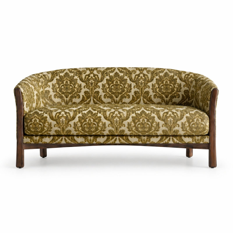 Damask Two Tone Velvet | Neiman Fabric, Gold