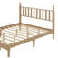 Lit plateforme en bois avec tête de lit en forme de gourde, lit plateforme de style rétro-609114621