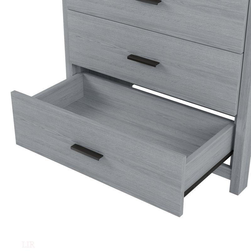 Commode, commode style champêtre rétro, Gris clair