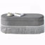 Repose-pieds ovale rembourré avec rangement, repose-pieds multifonctionnel et rangement caché pour le salon ou la chambre à coucher-1247385345-1247385349