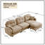Canapé modulaire en L 107 po Chenille-1991452190