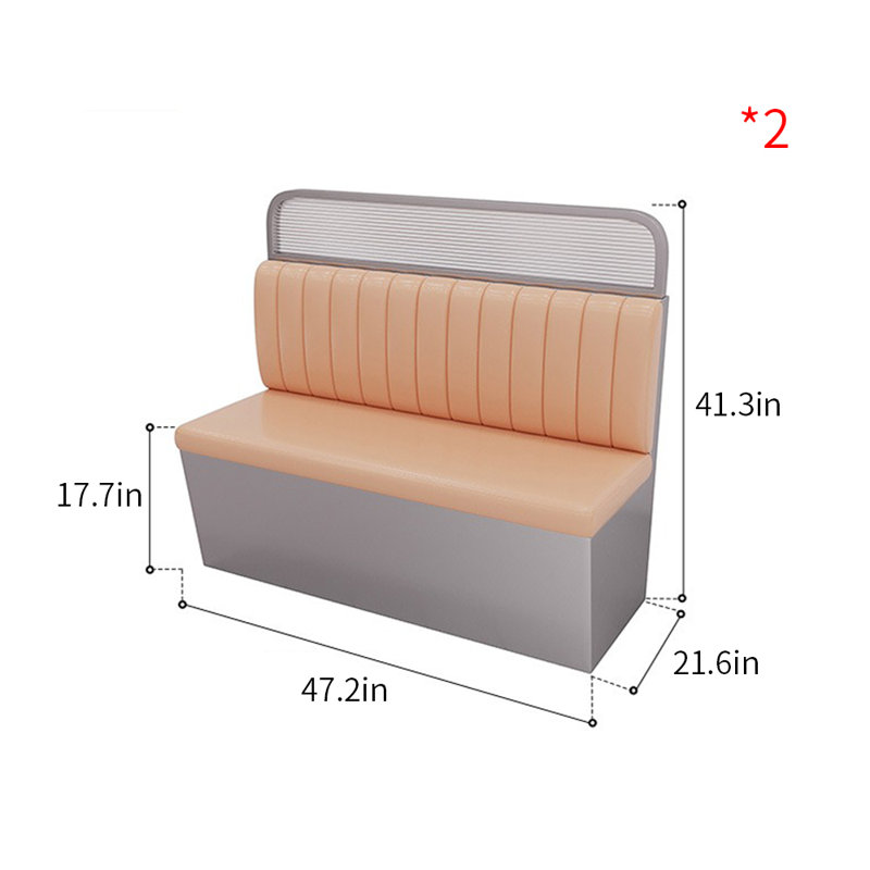 Banc rembourré en similicuir Light Luxury