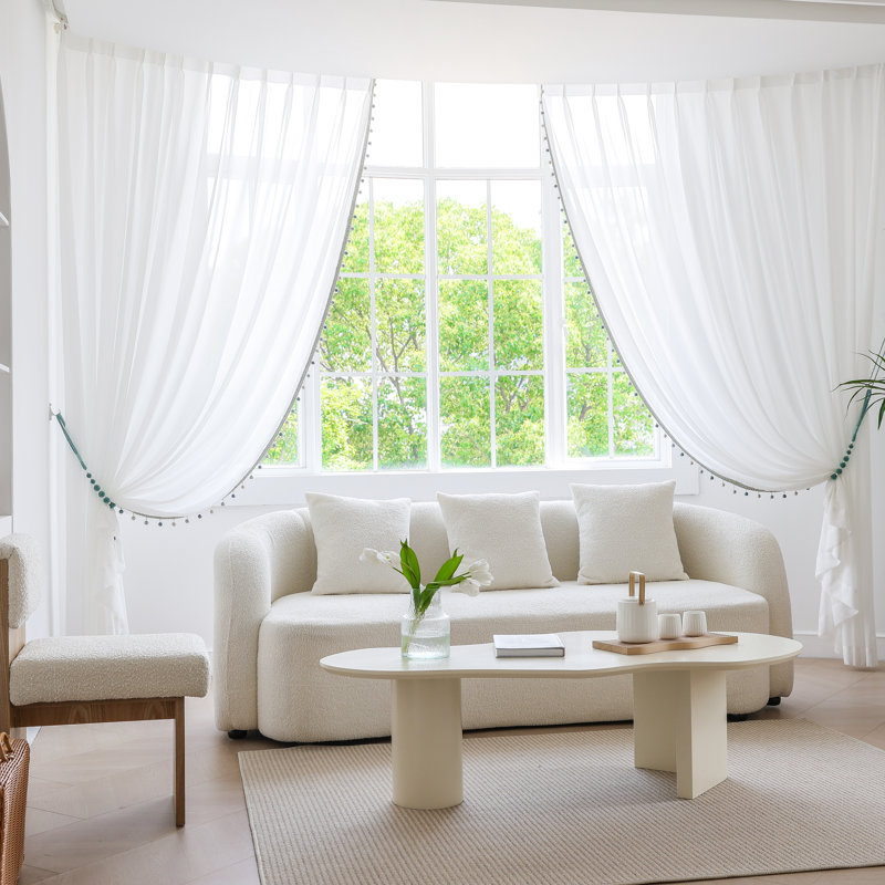 Paire de rideaux transparents Mira, L 45 po x L 96 po