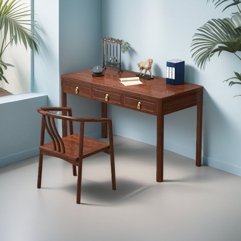 Black Walnut Solid Wood Desk