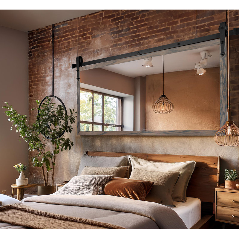 Miroir Gracie Oaks, 33 po x 56 po, Gris carbone